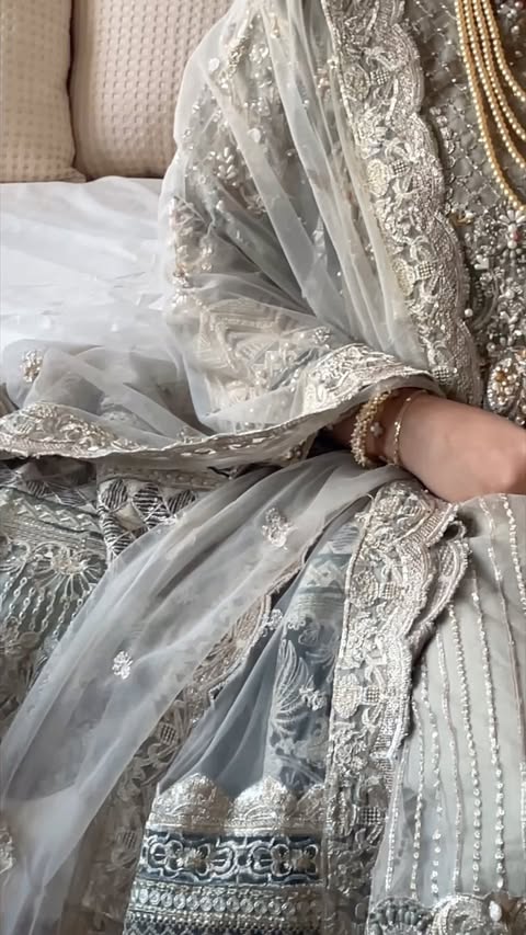 Instagram post by @styledbyhusna for Shiffonz. Caption reads: How ethereal is this suit from @shiffonzofficial!....