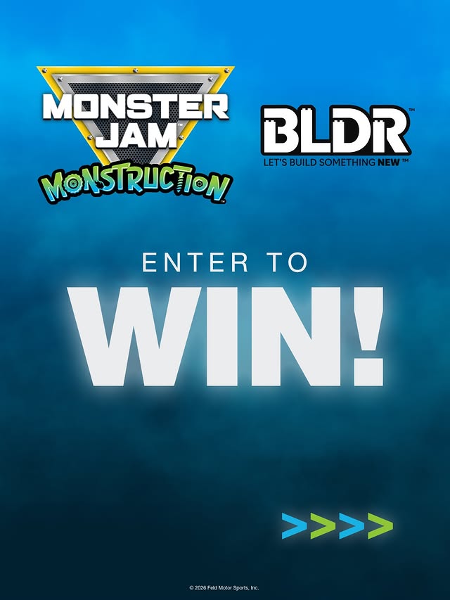 Instagram post by @wearebldr for Jazwares. Caption reads: [...] your favorite Monster Jam moment using....