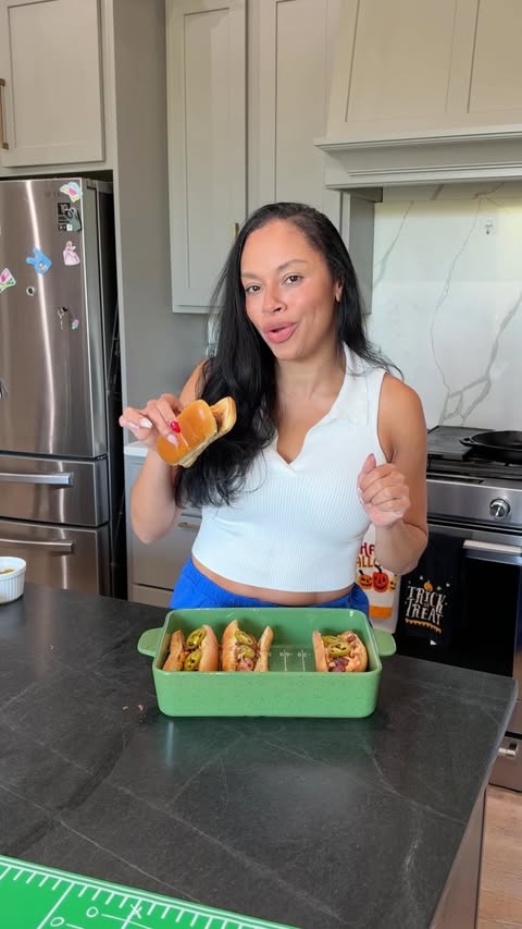 Instagram post by @trimiesha.joyner for Johnsonville. Caption reads: [...] me. 👀 What are you putting on your....