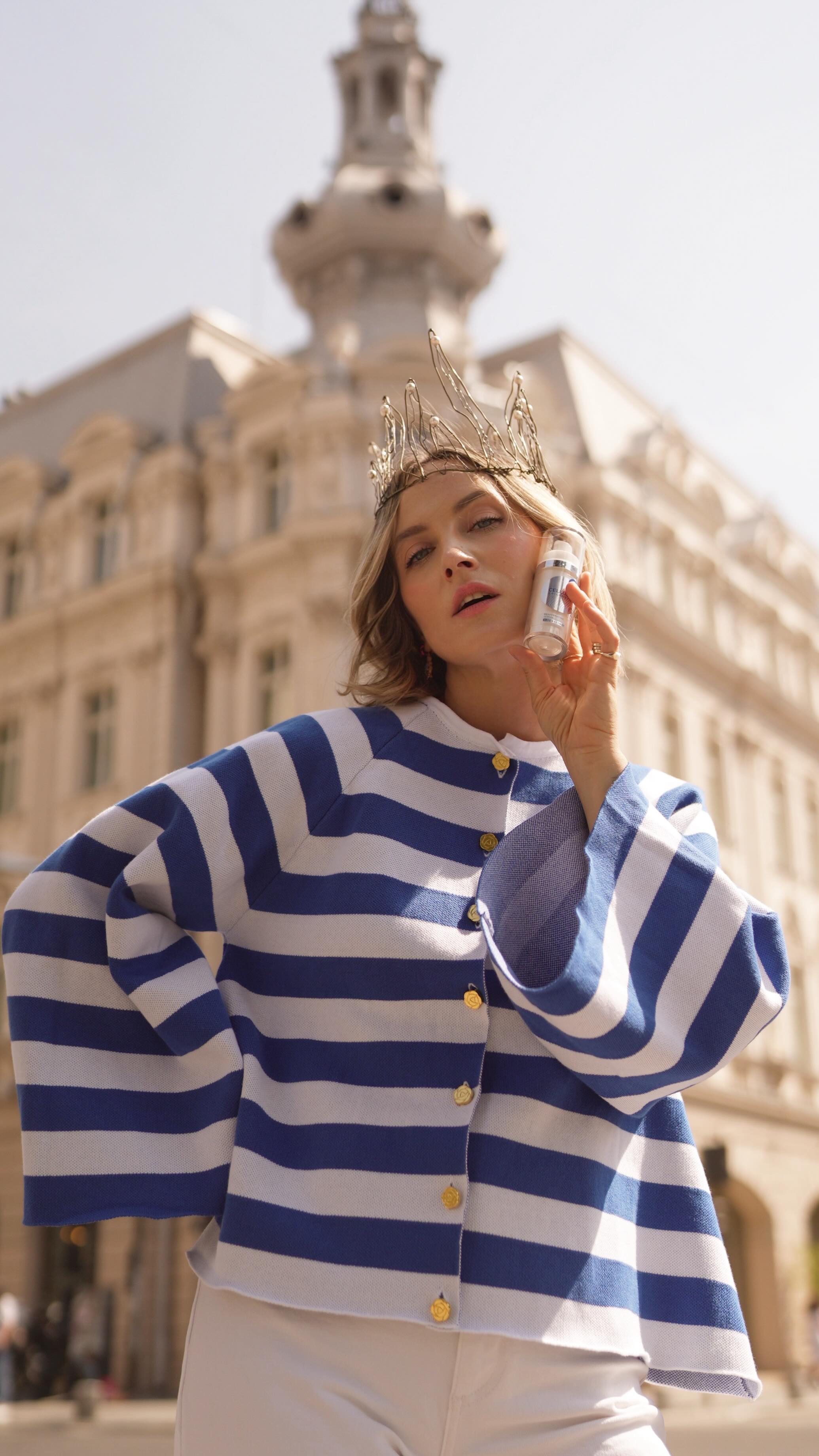 Instagram post by @fabmusealina for Nivea. Caption reads: Știai că stilul de viață lasă amprenta pe piele?....