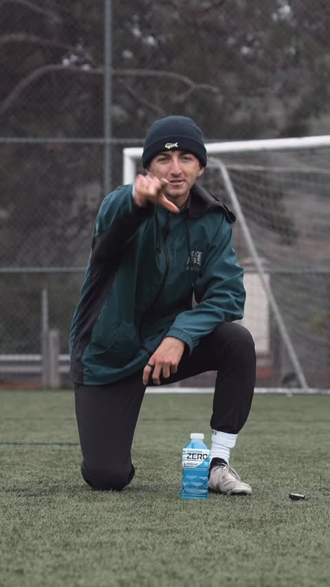 Instagram post by @brandon.elsd for POWERADE. Caption reads: Is @powerade_us the perfect way to setup a goal!?....