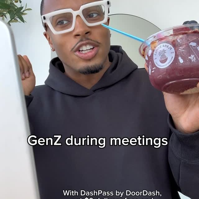 Instagram post by @imdrebrown for DoorDash. Caption reads: I am going to use my DashPass no matter what time....