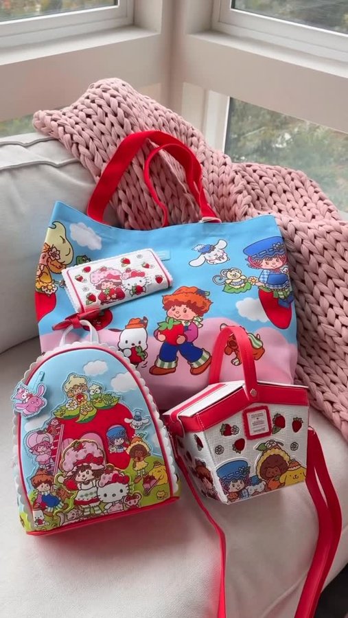 Instagram post by @thatsheart for Hello Kitty. Caption reads: THE LAST ONE 🥹🍓 ASMR unboxing the Sanrio Hello....