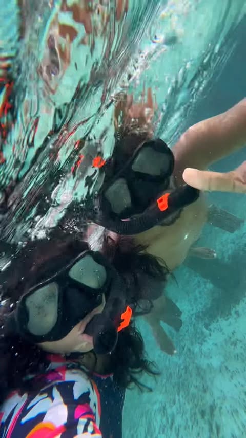 Instagram post by @flyingfeet14 for Visit Maldives. Caption reads: To a lifetime full of Adventures together!🩵🧜‍♀️....