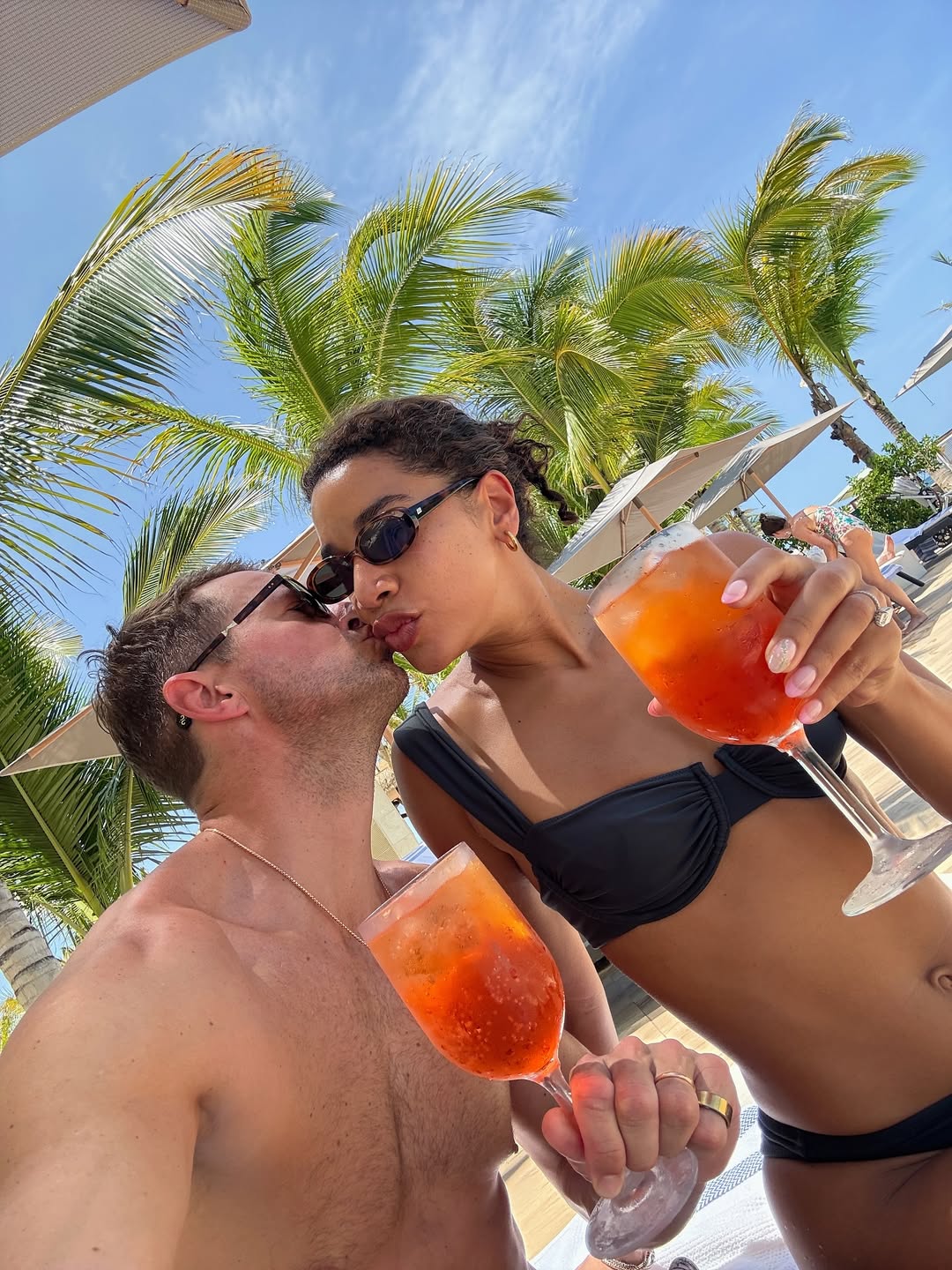 Instagram post by @hannahbronfman for TOD'S. Caption reads: First time in the Dominican with the fam!....