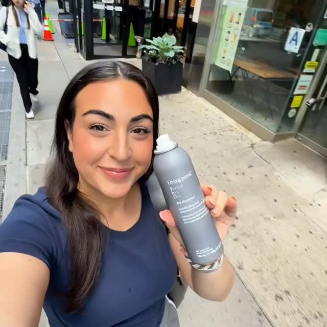 Instagram post by @alexteri for living proof. Caption reads: this is what we call a perfect hair day (and a....