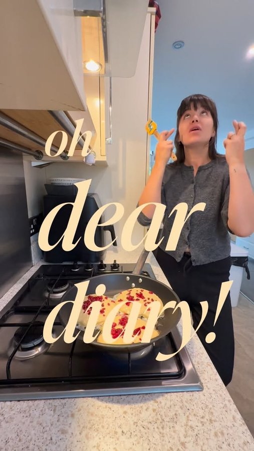 Instagram post by @daisyashcroft for Activia. Caption reads: ad Dear diary: today I went from kitchen zero to....