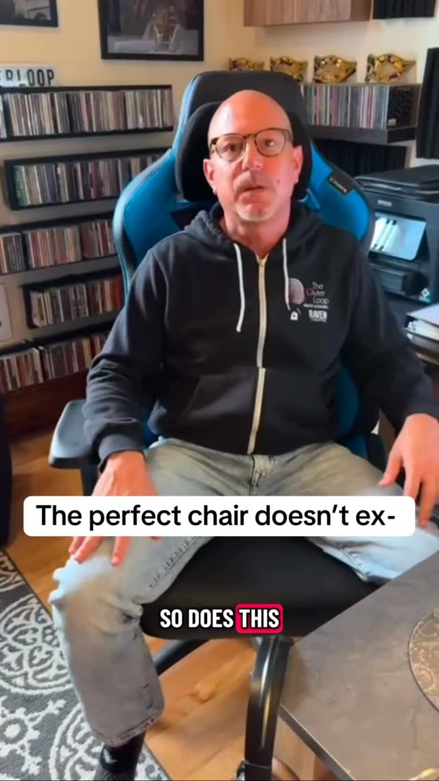 Instagram post by @myautistichusband for EwinRacing. Caption reads: The perfect chair DOES exist!
.
The @ewinracing....
