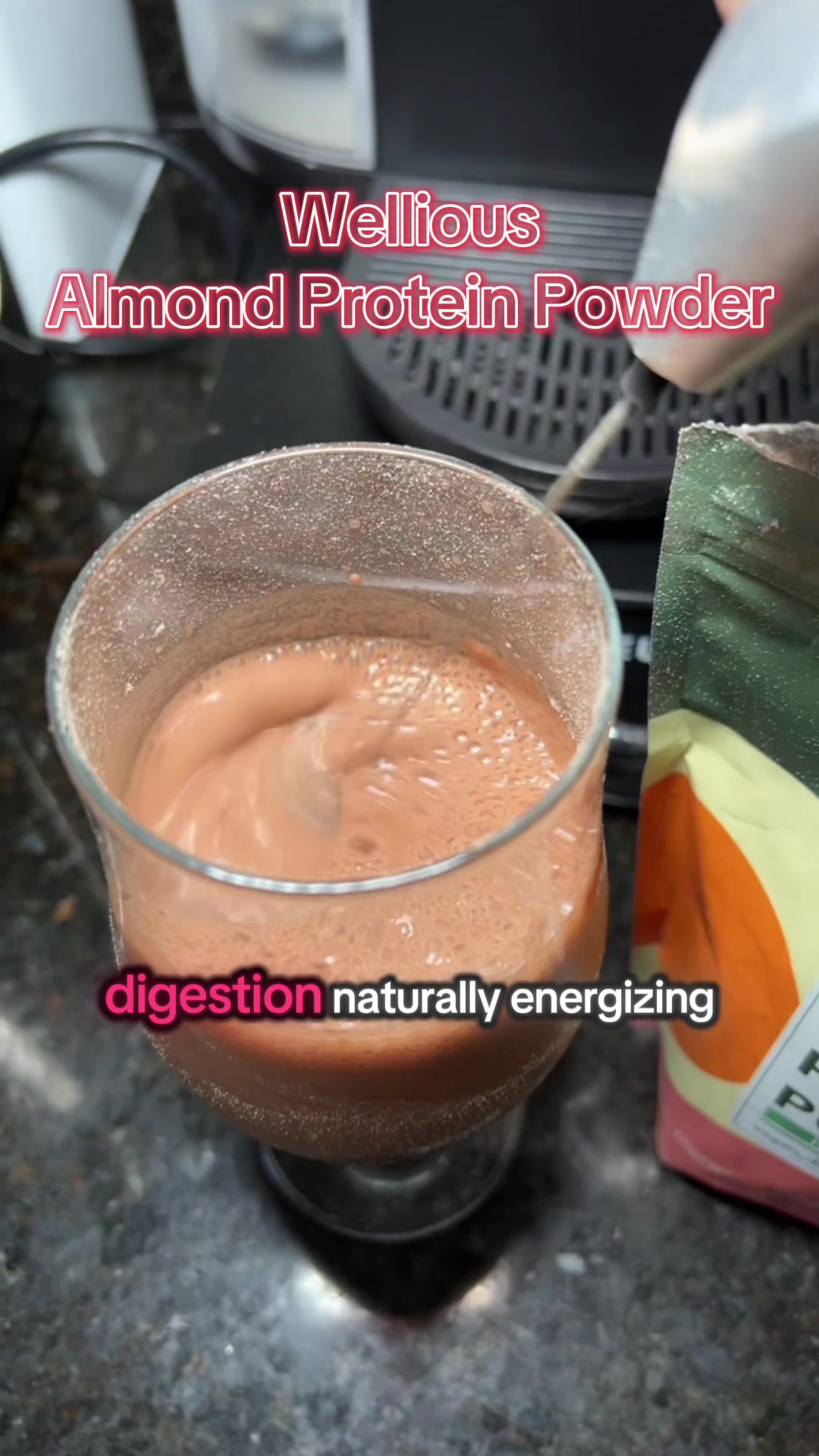 TikTok post by @heyshooray for Wellious. Caption reads: [...] You can have plant based protein with....