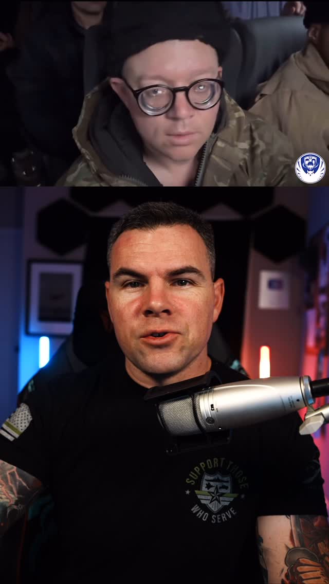 Instagram post by @kagan.dunlap for Grunt Style. Caption reads: A Russian soldier with -16 and -17 vision was....