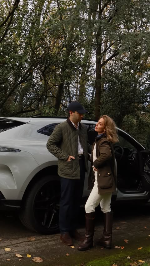 Instagram post by @allchloerose for Aston Martin. Caption reads: Until he pulls up in this 💨 @astonmartin *pr loan.