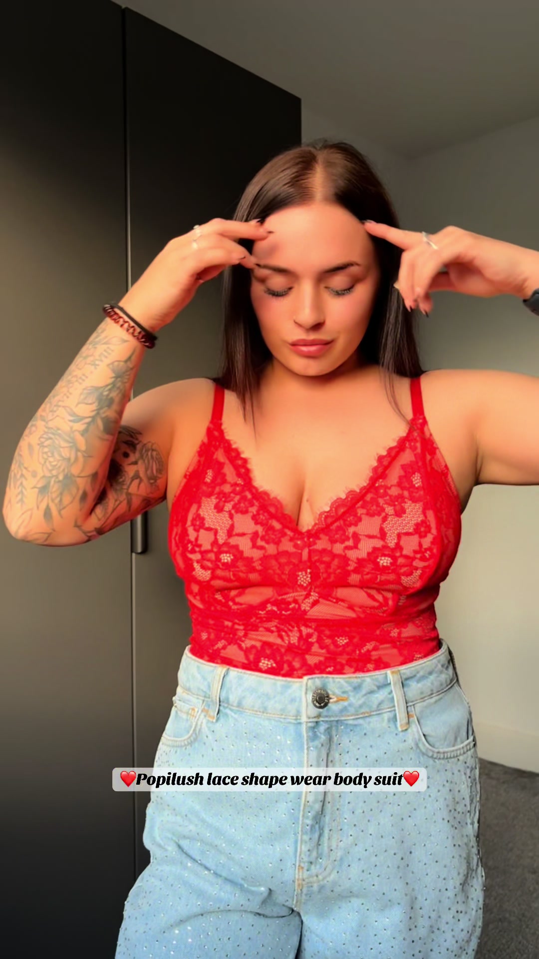 TikTok post by @ashliejadexo for Popilush. Caption reads: Thank you @Popilush Shop for this stunning lace....