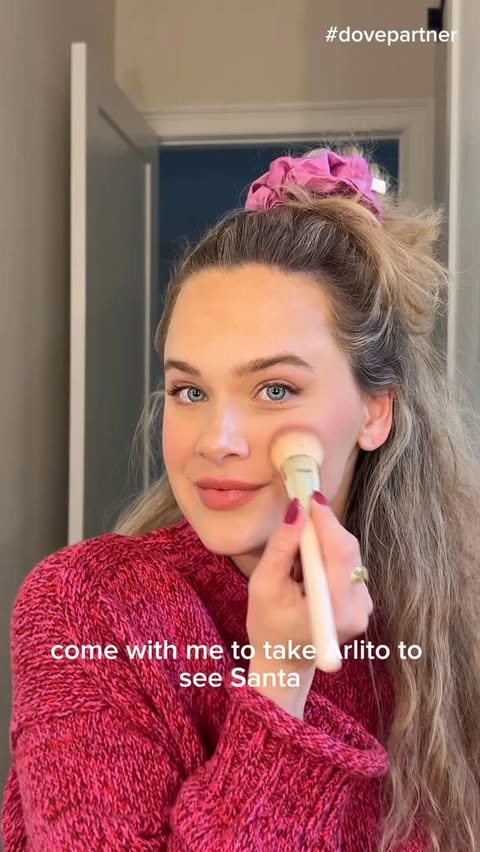 Instagram post by @indiabatson for Kroger. Caption reads: Come with me to take Arlito to see Santa Claus!!!!....