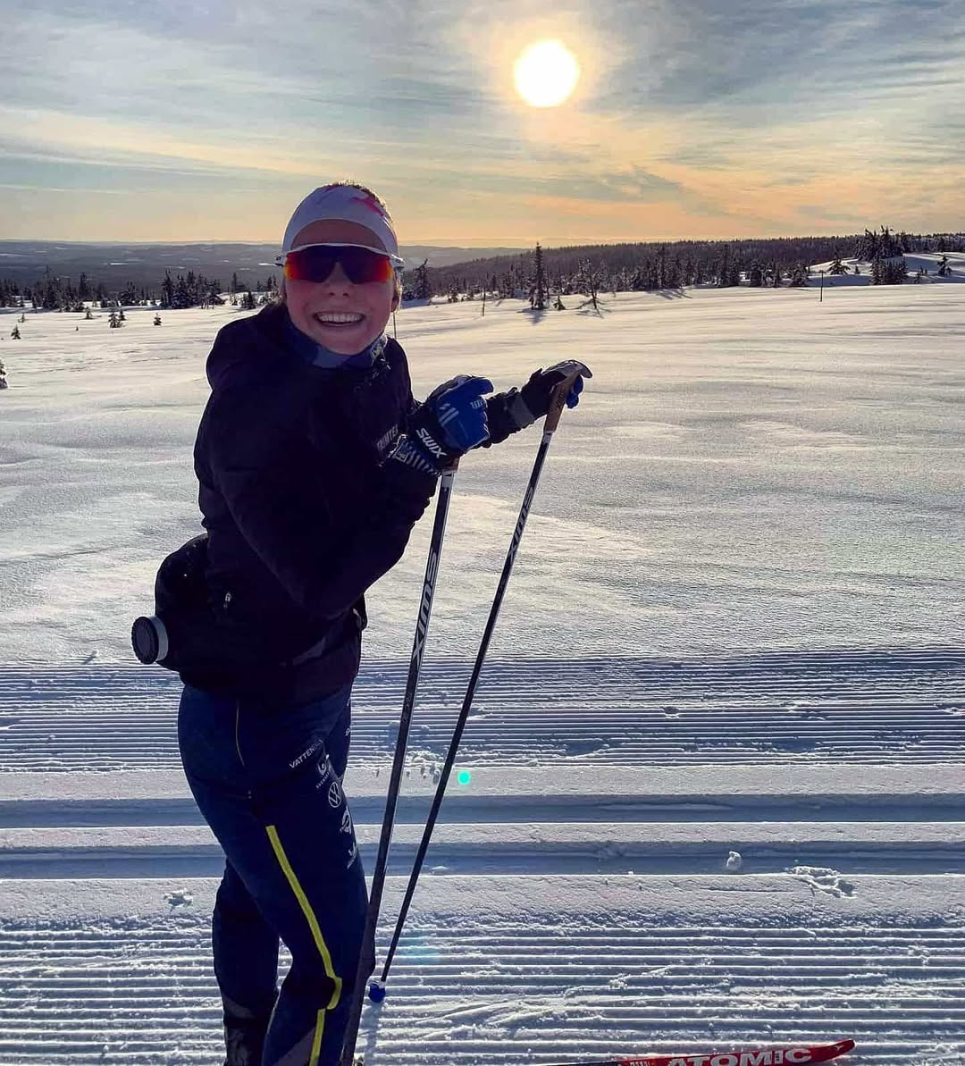 Instagram post by @hagstrom98 for Maurten. Caption reads: 16 februari ett bra datum,
4 år sedan jag vann....