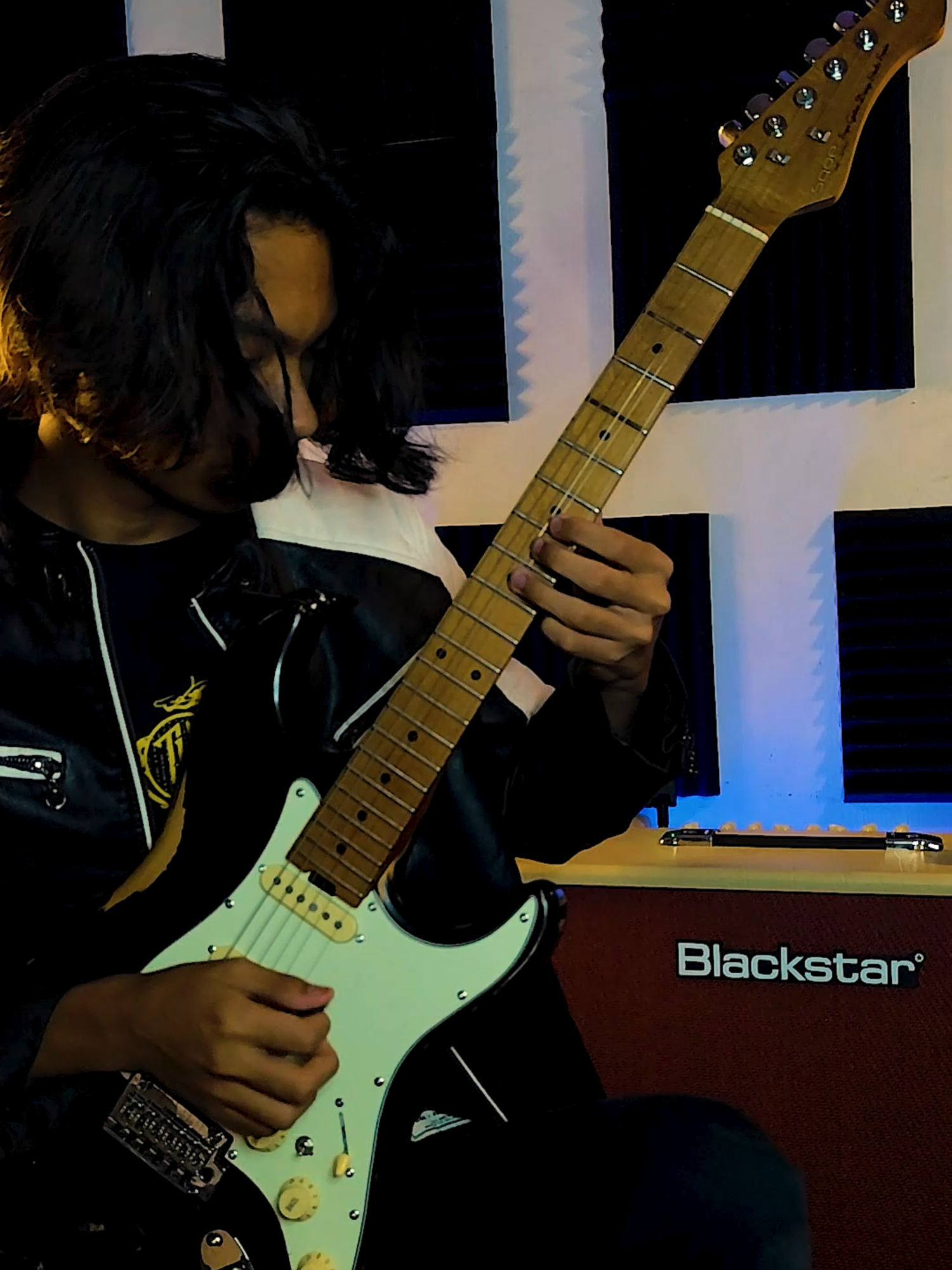 TikTok post by @aizakkrielclores for Blackstar Amps. Caption reads: The first Dimebag Darrell solo I've ever....