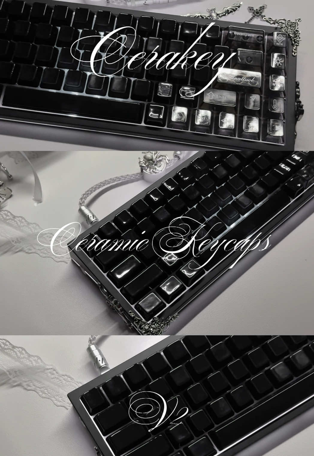 TikTok post by @blacklungio for Cerakey. Caption reads: [...]                    | | ˚₊‧⁺⋆♱ thank you....