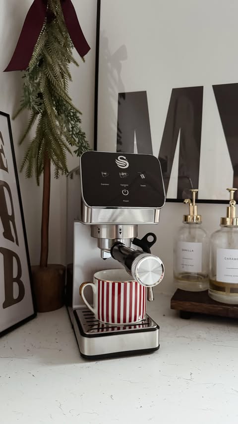 Instagram post by @its_all_about_the_house for Swan Brand. Caption reads: ad/ December is fuelled by coffee thanks to....