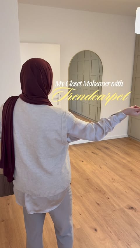 Instagram post by @unkwn.hijabi for Trendcarpet. Caption reads: Anzeige| Spring’s new arrivals @trendcarpet | My....
