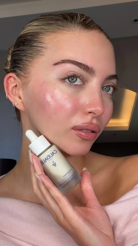 Instagram post by @annabellehoy for Caudalie. Caption reads: My pre wedding skin essential 🪽🪽 the @caudalie....