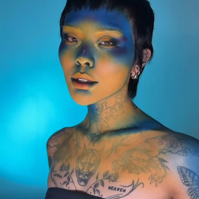 Instagram post by @meicrosoft for Danessa Myricks Beauty. Caption reads: [...] foundation
@danessa_myricks....