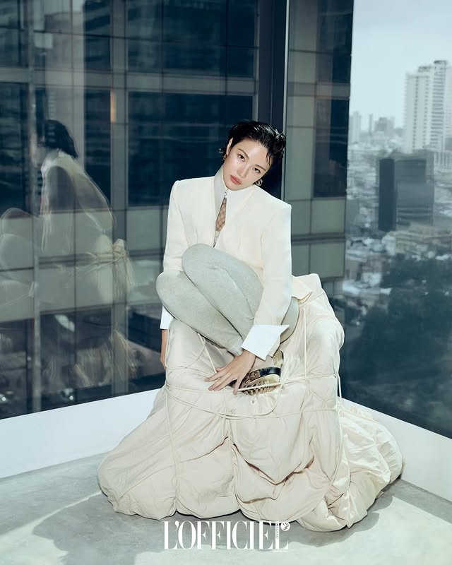 Instagram post by @linnmashannoad for Louis Vuitton. Caption reads: 🤍 • • @louisvuitton #LOfficielThailand #LVSS26....