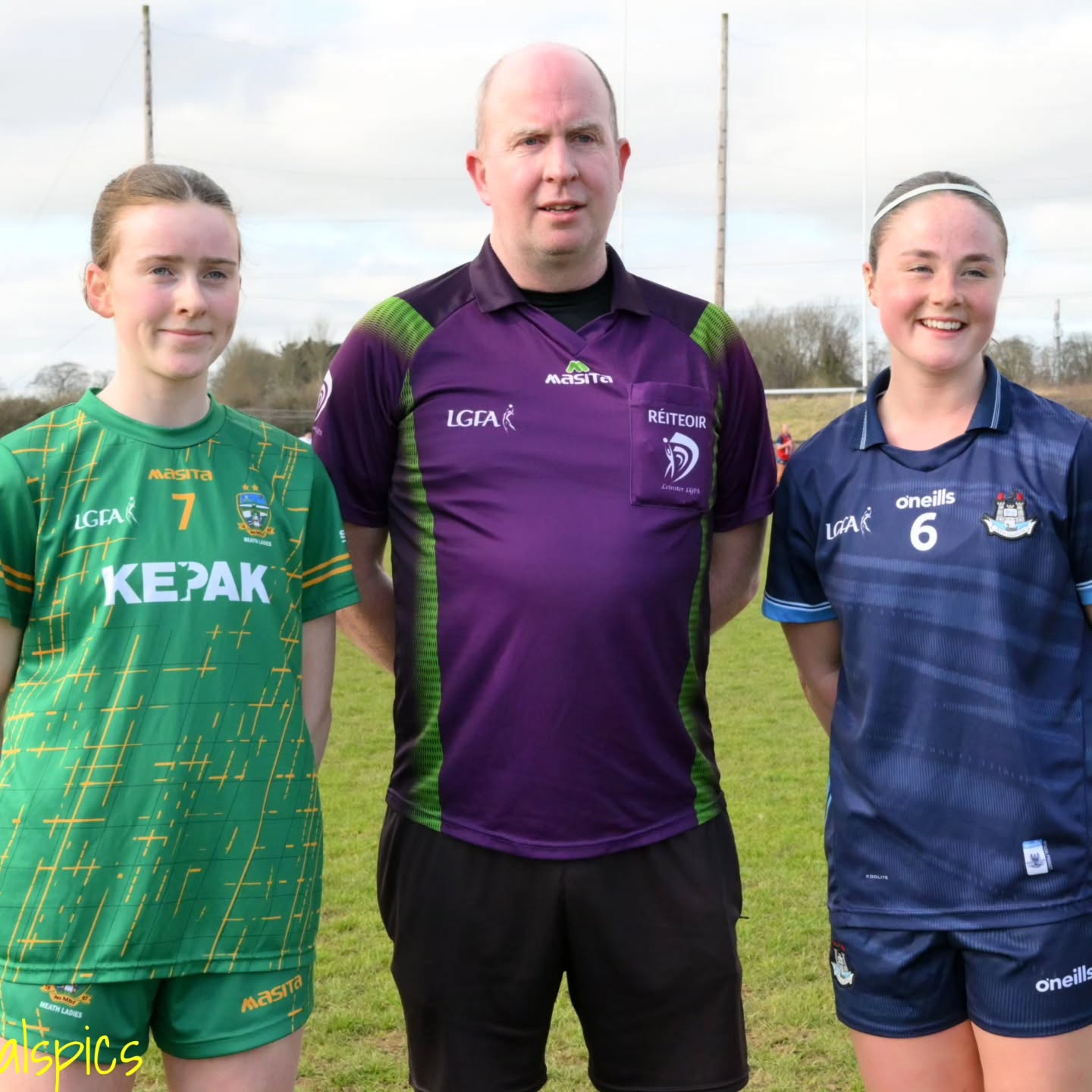 Instagram post by @meath_lgfa for statsports. Caption reads: U16 Leinster Championship 2026 Round 1 Meath 1-15....
