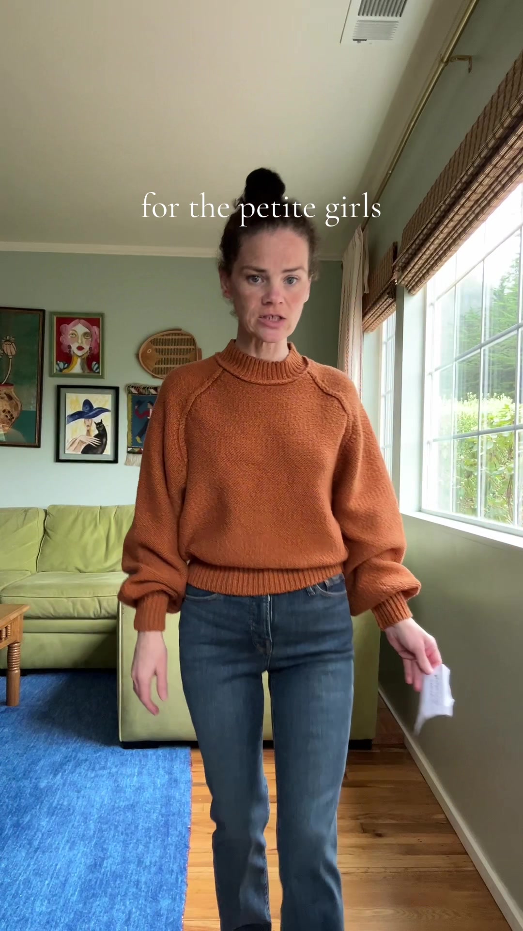 TikTok post by @thatgirlifollow for GOOD AMERICAN. Caption reads: @GOOD AMERICAN #jeans #pants #ootd #fashion #style.