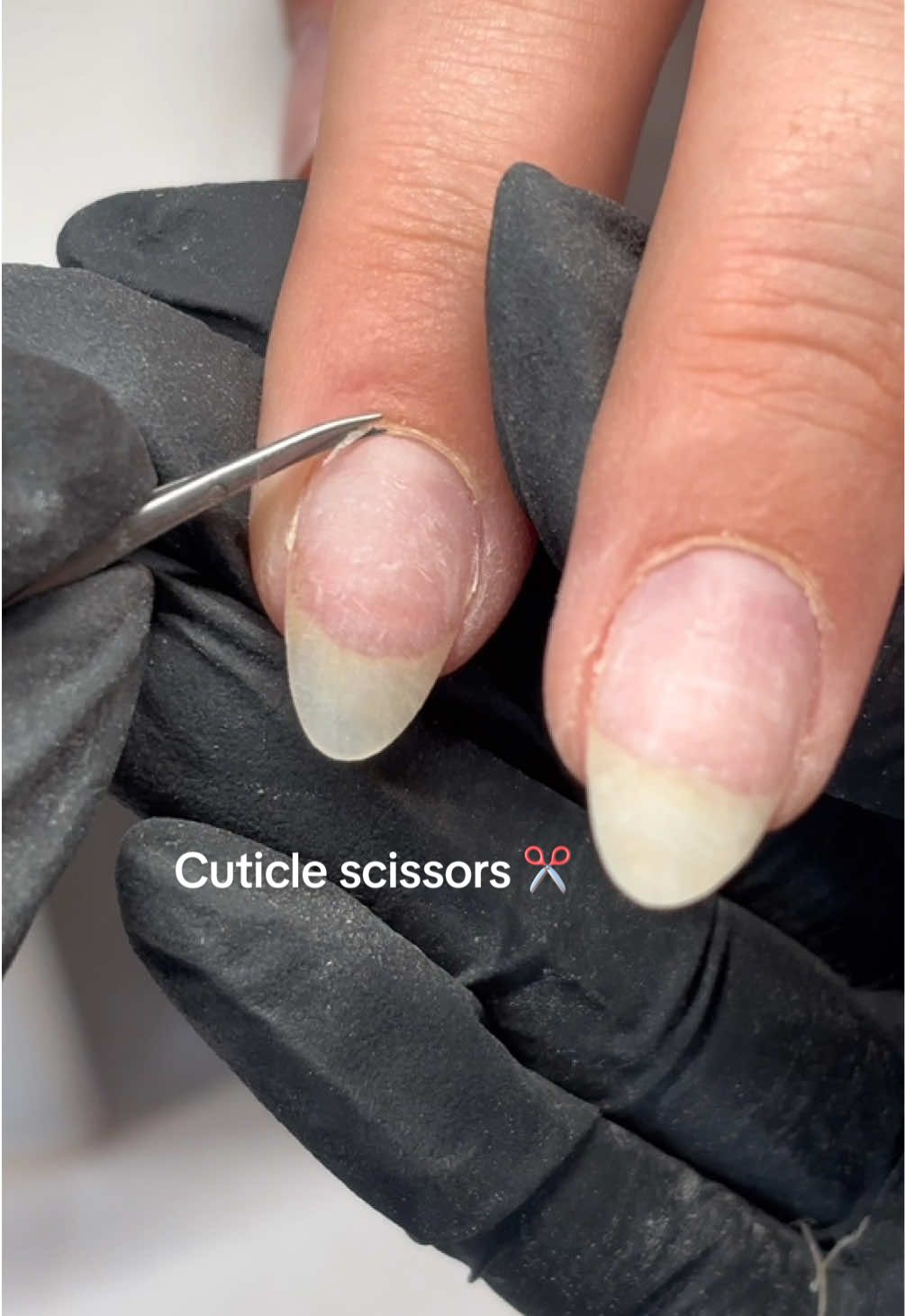 TikTok post by @maisiejacksonbeauty for Katie Barnes Tool Range. Caption reads: [...] never go back to nippers now ! @Katie Barnes....