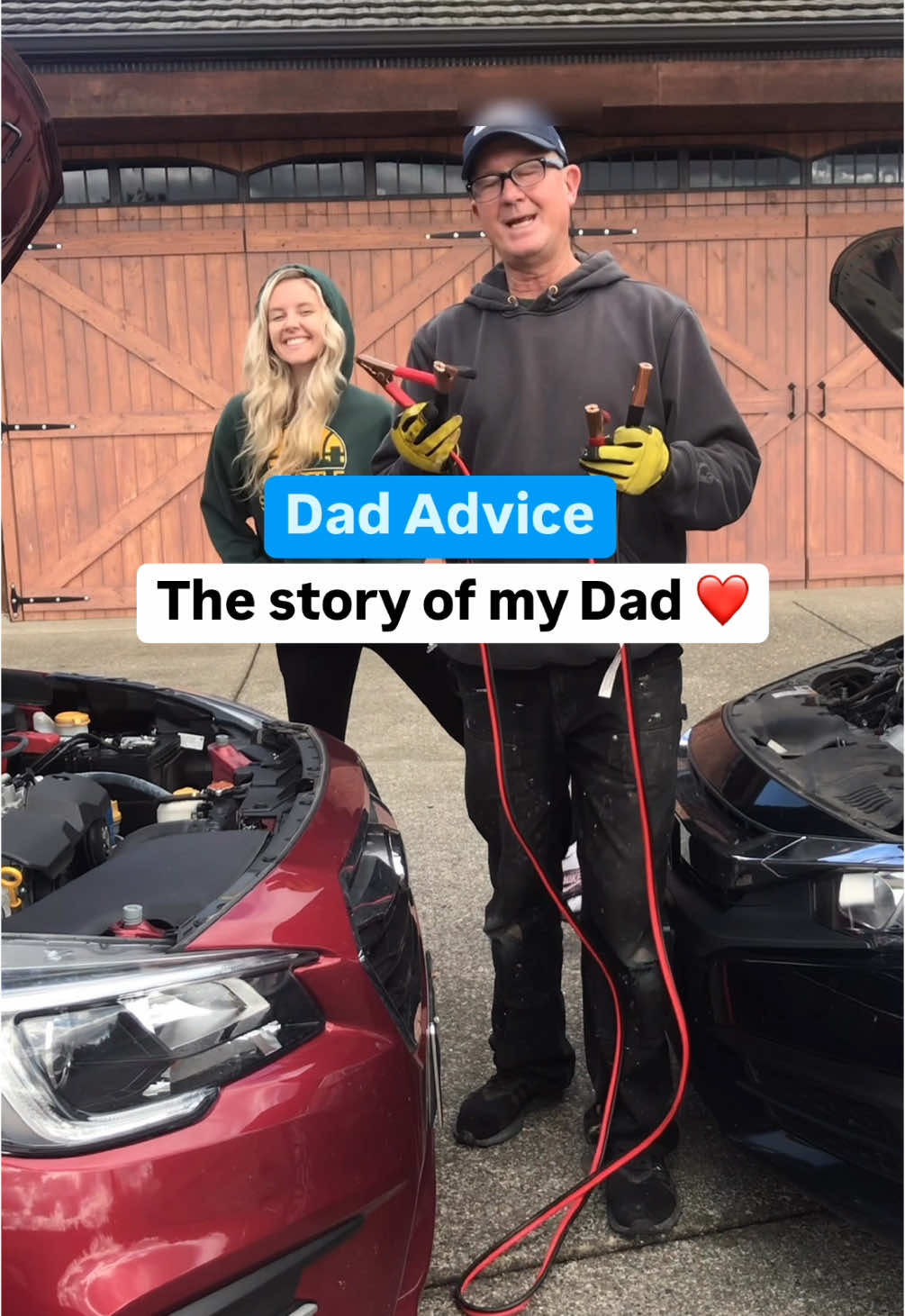 TikTok post by @dadadvicefrombo for Bose. Caption reads: My daughter asked to make me a video this year for....