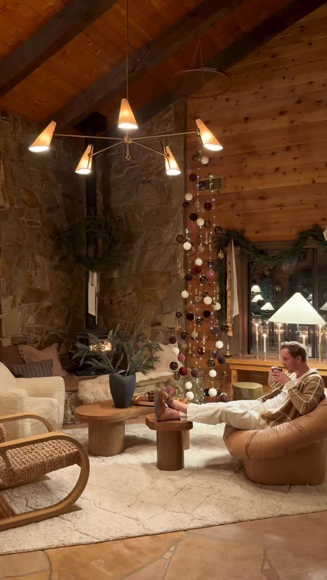 Instagram post by @bradytolbert for Crate and Barrel. Caption reads: #CratePartner Christmas has officially arrived at....