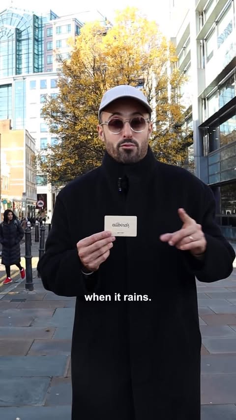 Instagram post by @aydanalsaad for Allbirds. Caption reads: EP1: Walk to Work. 

Londoners don’t just....