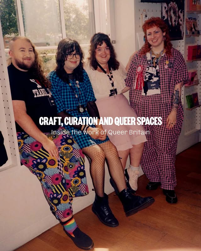 Instagram post by @queerbritain for Dr. Martens. Caption reads: [...] proud to stand with the museum as a....