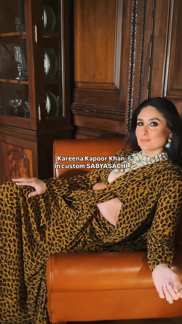 Instagram post by @singh_rakshit for Sabyasachi. Caption reads: #EXCLUSIVE : @kareenakapoorkhan isn’t just staying....