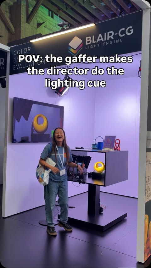 Instagram post by @mbaskin.mp4 for Aputure. Caption reads: [...] a button now on sidus link pro 😮‍💨....