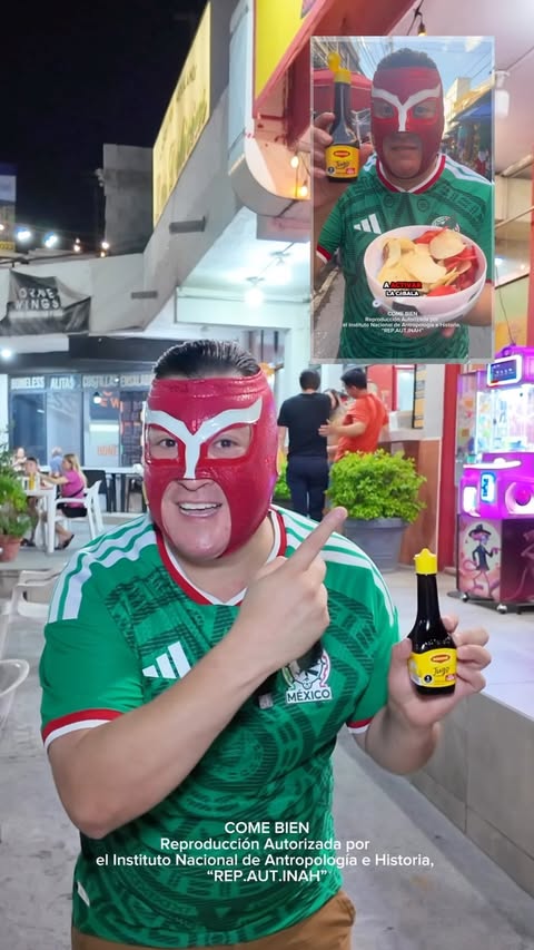 Instagram post by @yosoymr.tbone for Recetas Nestlé. Caption reads: [...] Selección Nacional de México! 🇲🇽⚽....
