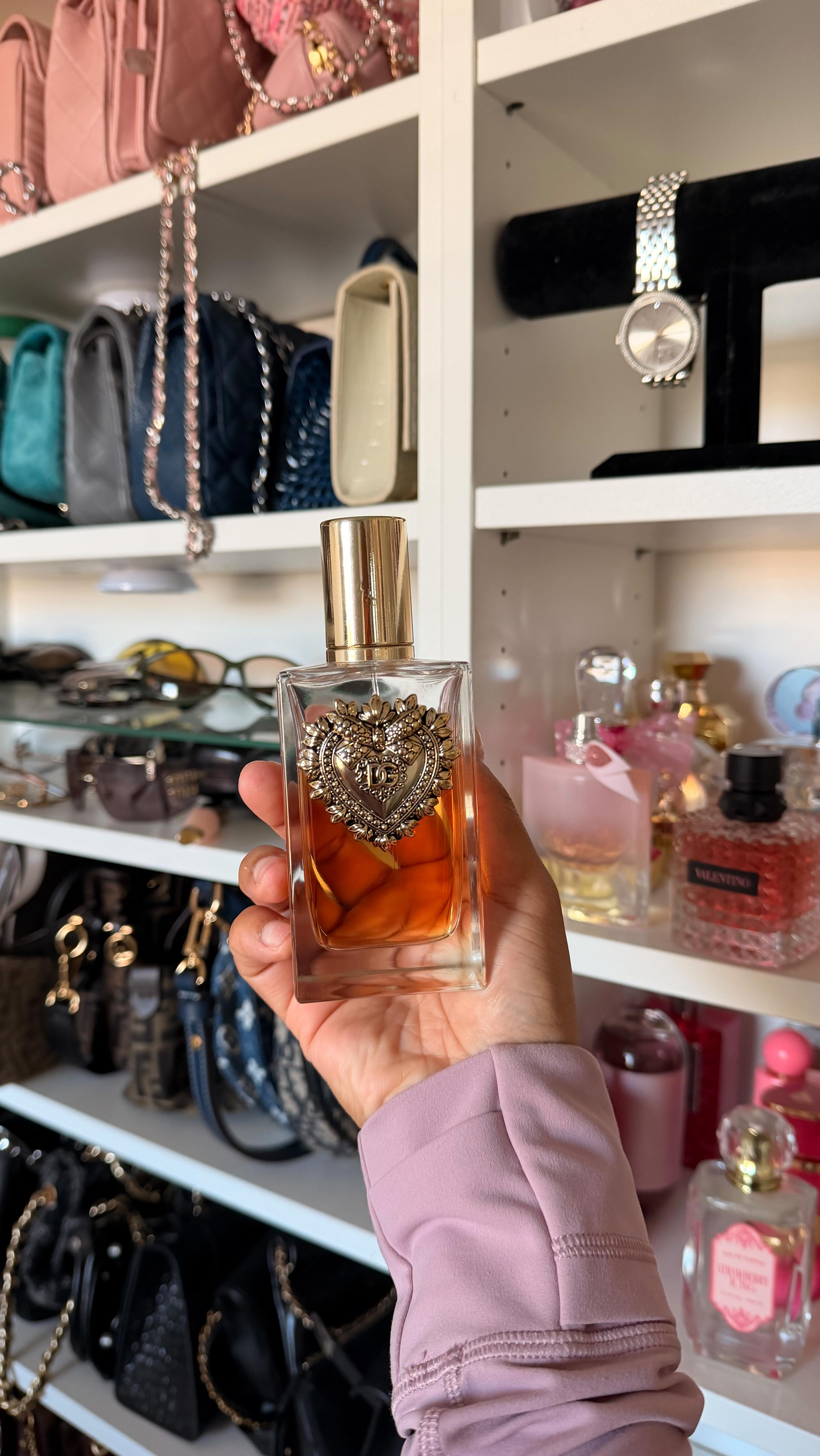 Instagram post by @thearmybarbie for Homary. Caption reads: Okay, seriously, how cute is this vanity from....