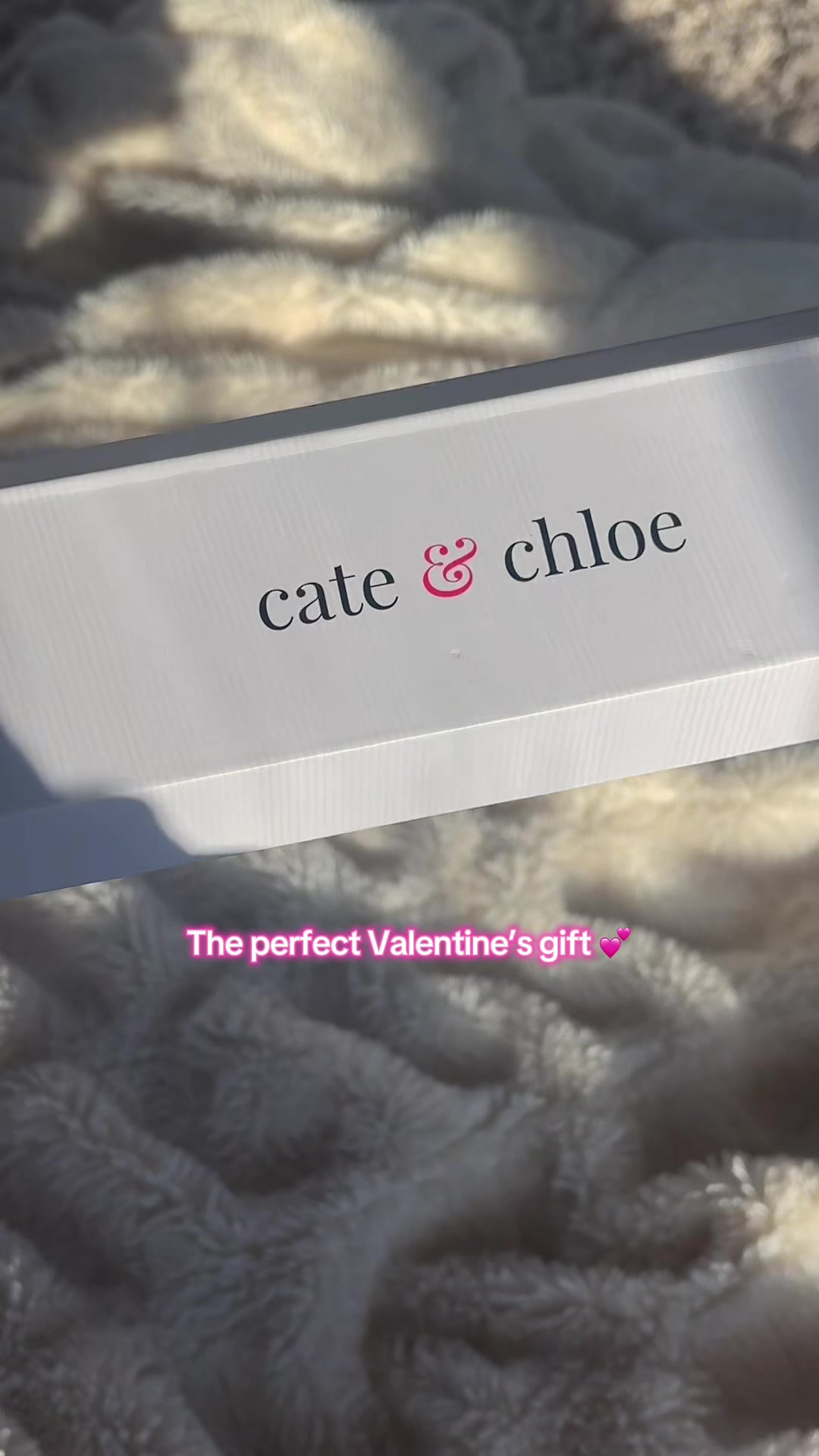 TikTok post by @glamandgosoto for Cate & Chloe. Caption reads: [...] looks way more expensive than it is. @Cate &....