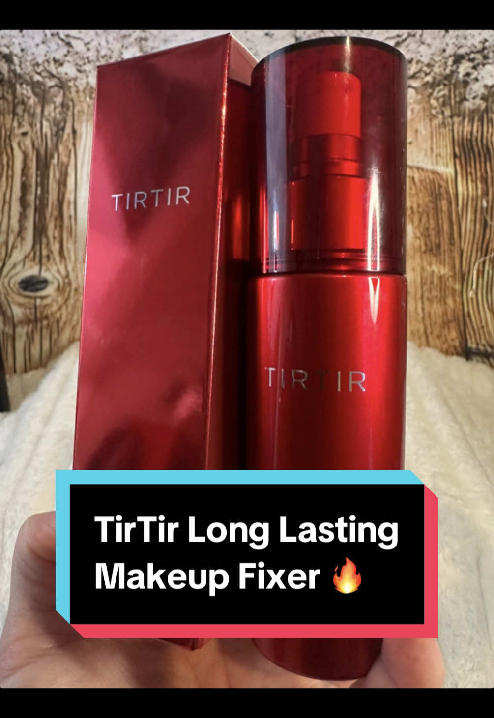TikTok post by an influencer for TIRTIR. Caption reads: [...] #skincare #beautyhacks @TIRTIR Inc..