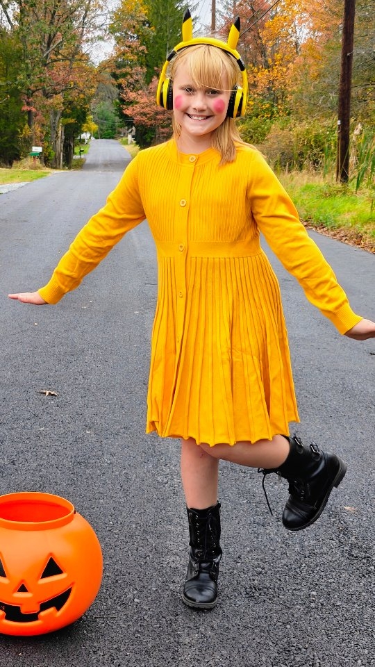 Instagram post by @lacey.officially for eKids. Caption reads: [...] of Pokémon 🎧⚡️ Costume =....