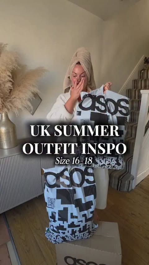 Instagram post by @tammina_khan for ASOS. Caption reads: What a haul @asos 👌 COMMENT ➡️ LINK and I'll send....