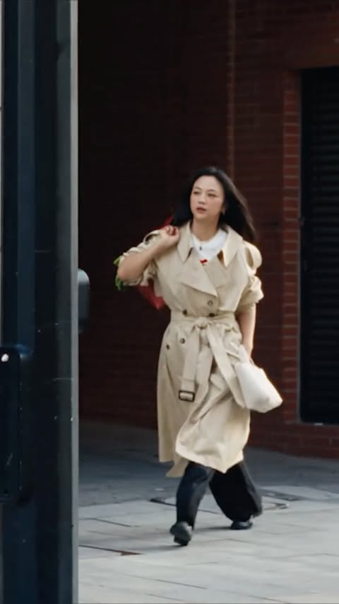 Instagram post by @tangwei_mbox for Burberry. Caption reads: Wrapped in heritage
 
Ringing in the Year of the....