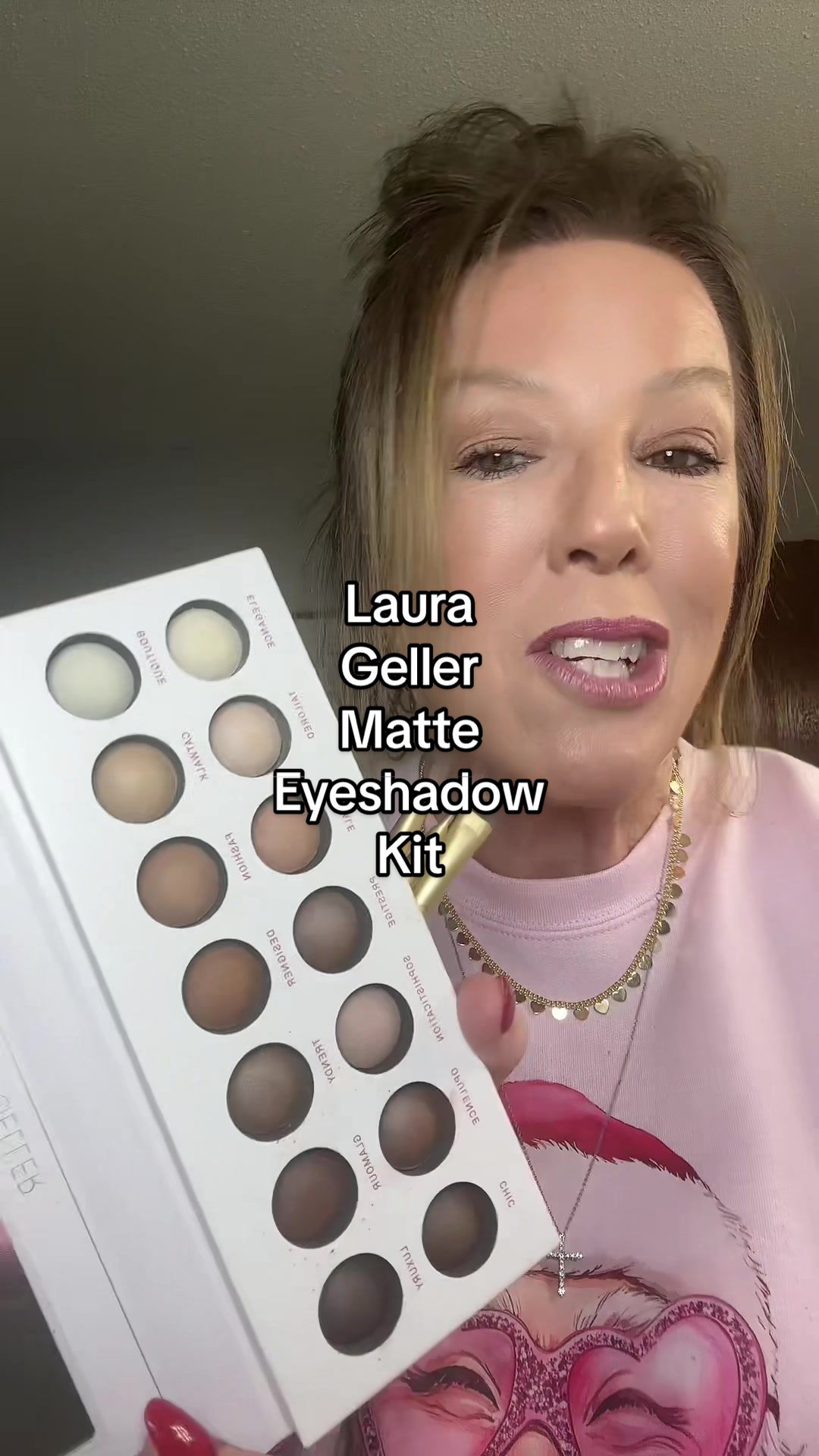 TikTok post by @maryjones4444 for – Laura Geller. Caption reads: [...] #eyeshadow #matteeyeshadow....