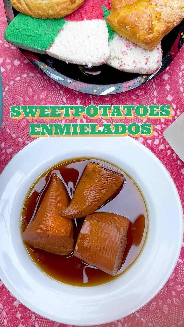 Instagram post by @presleyspantry for NC Sweetpotatoes. Caption reads: Enjoy #Sweetpotatoes Enmielados in honor of Latino....