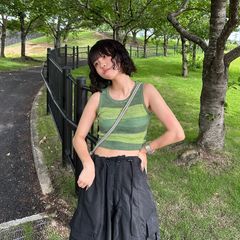 Instagram post by @_tm083 for WaKsnap. Caption reads: 真夏コーデかましました🫣
・
・
tops
@waksnap_official....