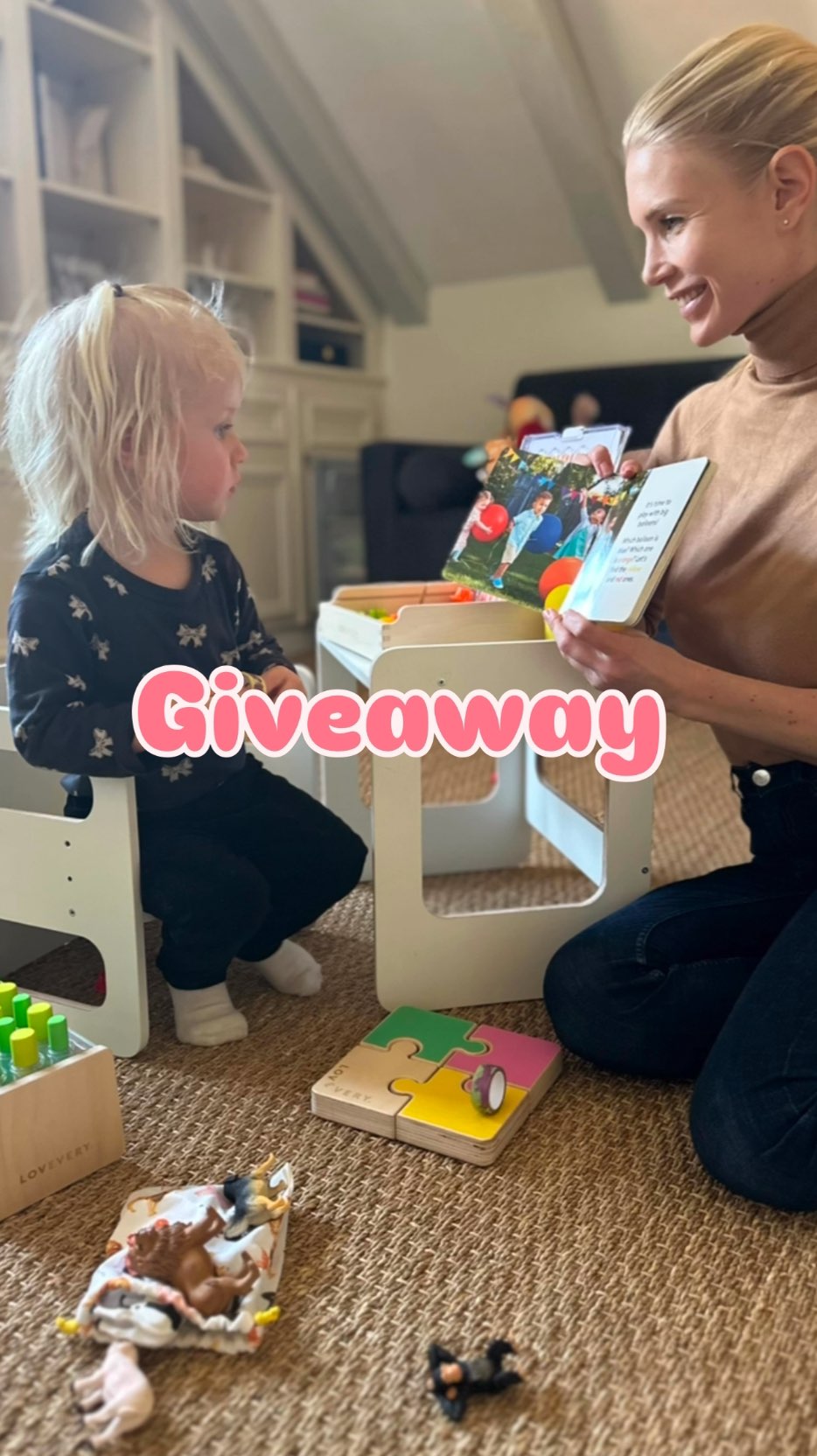Instagram post by @danielachristiansson for Lovevery Europe. Caption reads: Giveaway closed!
Congratulations to the winner 🎉....
