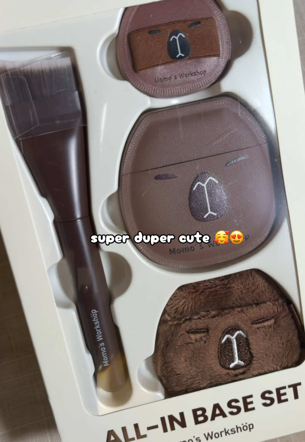 TikTok post by @aliceluxe21 for Momo’s Workshop. Caption reads: The cutest cushion foundation set ever 🎀....
