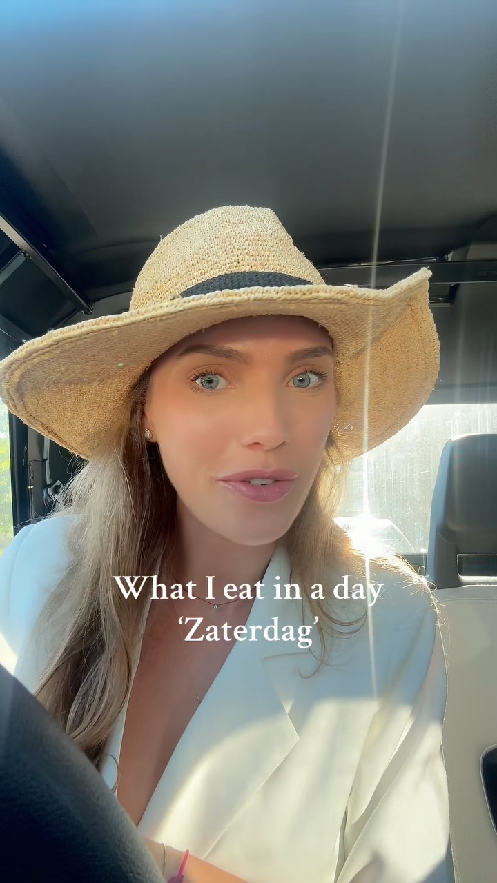 Instagram post by @beryl.vandrongelen for Parfumado. Caption reads: What I eat op een heeeele gezellige zaterdag!....