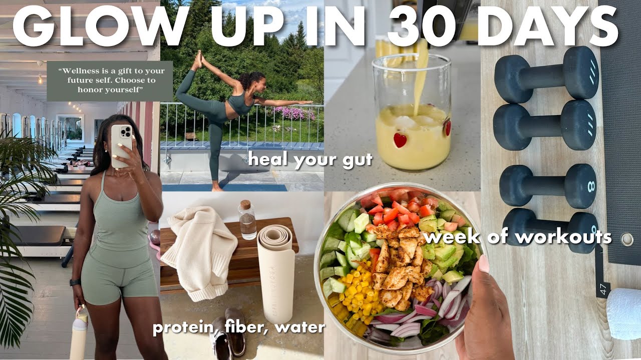 YouTube post by @janet.ndomahina for Classpass. Caption reads: 30 DAY WELLNESS GUIDE | heal your gut, week of....