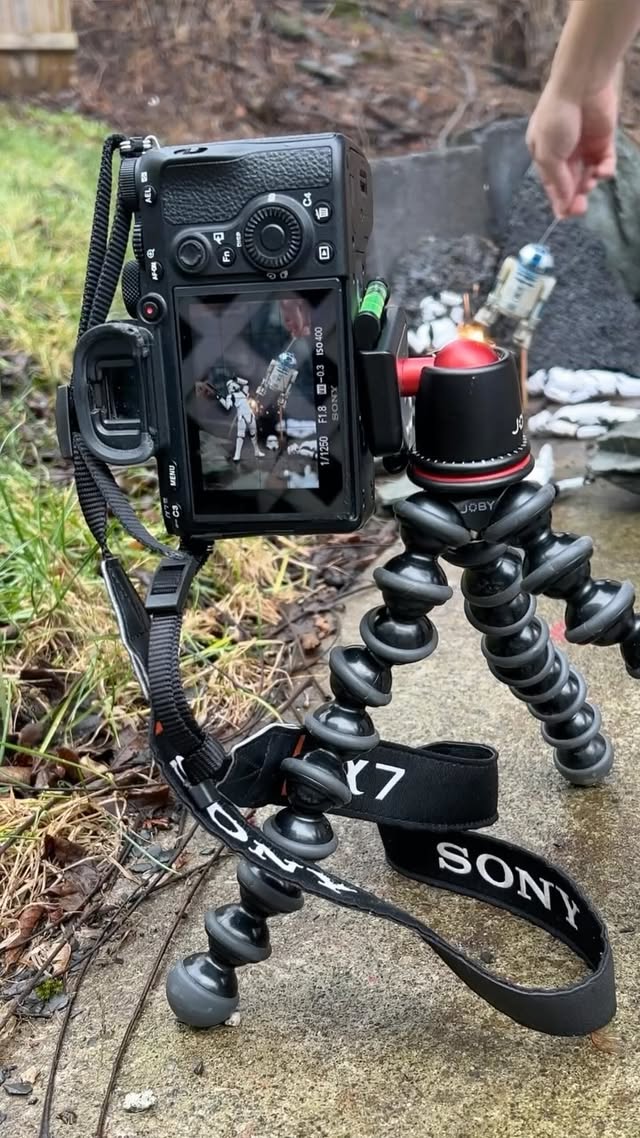 Instagram post by @sir.dork for Lume Cube. Caption reads: [...] 📷 Lens: Sony 85mm f1.8 💡 Lighting: Lume....