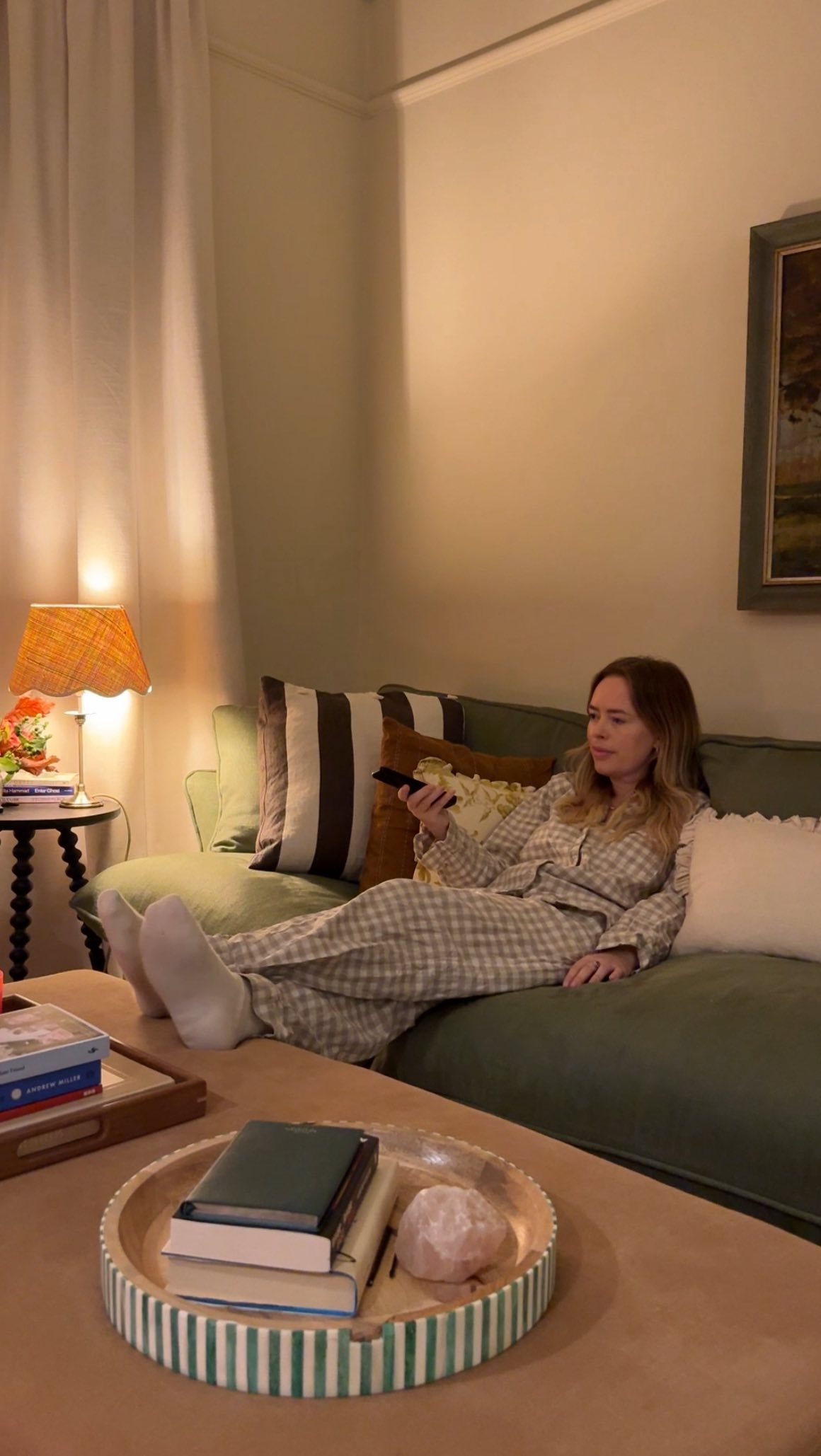 Instagram post by @tanyaburr for BEAUTY PIE. Caption reads: Quiet nights, candlelight, and skincare that feels....